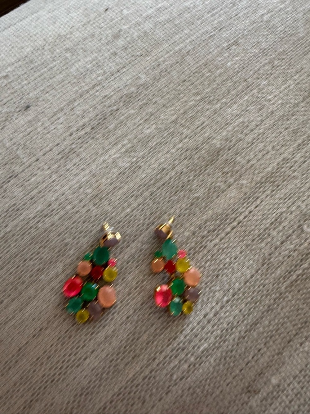 Multicolor Teardrop Crystal Drop Earrings - Women Jewelry
